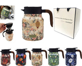 Bluexbear tetera floral vintage con infusor integrado para preparar té fácilmente