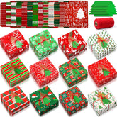Blulu cajas navideñas para cupcakes con ventana PVC que muestran el interior