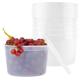 BluShine contenedores deli 64 oz con tapa hermética para evitar derrames.