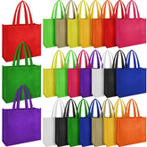 Bolsas Boao reutilizables de colores múltiples para compras y regalos.