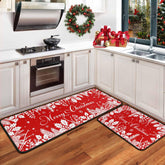 boilopp home alfombra cocina navidad roja con base antideslizante para seguridad