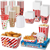Bokon bandejas snack para cine con 5 compartimentos, ideal para ordenar aperitivos