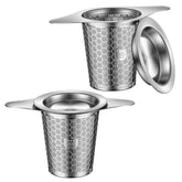 BOMANSI BOMS infusor de té para hojas sueltas con mango doble, ideal para tazas grandes