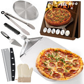 Espátula Bonteck para pizza en aluminio, liberación suave sin harina de maíz.