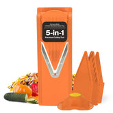 Börner V-Slicer Plus Set en naranja, vista frontal para cortes uniformes