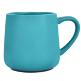 Bosmarlin Aquamarine: vista frontal de taza esmaltada con gran capacidad para café o té.