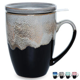 Taza Bosmarlin con infusor azul, ideal para ritual diario de té.
