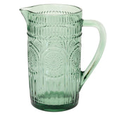 Jarra Boston International con patrón floral grabado, ideal para servir bebidas frías en reuniones