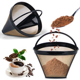 Filtro Bouaida 4 cono reutilizable para Ninja, ideal para café diario.