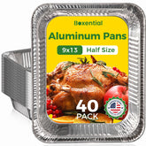 Boxential pan aluminio 9x13 resistente para hornear sin fugas