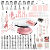 Boyun kit decoracion torta con tabla giratoria de aluminio para decoraciones uniformes