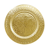 Brightalk placas cargador oro 13 pulgadas con acabado martillado para una mesa elegante