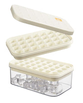 Brigii bandeja de hielo con tapa y contenedor, liberación fácil de cubos.