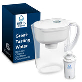Brita Metro jarra filtración 6 tazas para agua más limpia en casa.