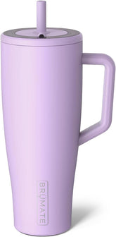 BrüMate Era lavanda con tapa, vaso aislado 40 oz, ideal para llevar sin derrames.