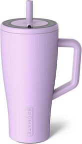 BrüMate Era 30oz vista de la tapa en color lavanda, ideal para llevar sin derrames