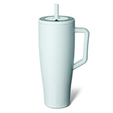 BrüMate Era 40 onzas: vaso con asa en azul agave, ideal para llevar sin derrames.