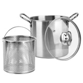 BSDLZCH Freidora profunda 3,5 L con colador para fritar de forma eficiente.