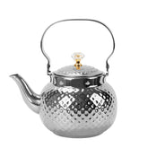 Hervidor martillado BSDLZCH de acero inoxidable para té, listo para infusionar con estabilidad