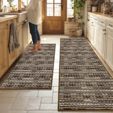 BSICPRO alfombras cocina dos piezas antideslizantes para mayor seguridad al cocinar