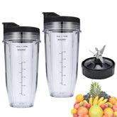 Vasos BUBOSPER de Ninja Nutri 24 onzas con medidas laterales para porciones precisas