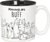 Taza Burton y Burton con diseño de perros alrededor, ideal para la mañana