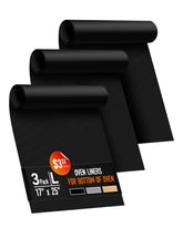 Buself liners horno 3pack 17x25: protección duradera y limpieza rápida.