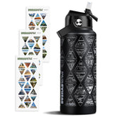 Botella Bushad 32oz para parques nacionales, vista lateral en exterior.