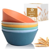 BUSOKIP tazones-trigo-36oz beige: aptos para microondas y lavavajillas.