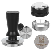 BUWILRQ tampón espresso 51mm con resorte para extracción uniforme.