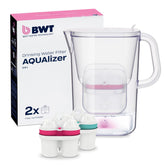 Jarra BWT AQUAlizer Baselight vista frontal para uso diario de agua filtrada