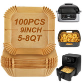 BYKITCHEN láminas de papel para freidora de aire Ninja AG301, evitan residuos y facilitan limpieza