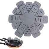 BYKITCHEN protector de sartenes con estrellas para 12 pulgadas, evita rayaduras.