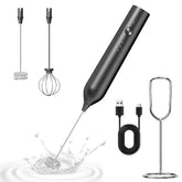 BZPP batidora de leche manual con base, almacenamiento práctico para la cocina