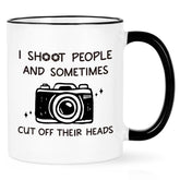 Taza Cabtnca con frase divertida para fotógrafos, regalo ideal
