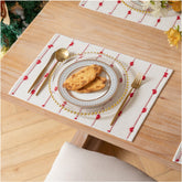 Manteles Caflife, conjunto de cuatro para la mesa, ideales para Navidad o San Valentín.