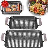 Camerons Grill Topper: sartenes perforadas para asar sin perder los jugos.