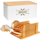 Candco caja de pan de metal con almacenamiento para pan fresco