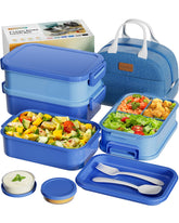 Canfanni Bento Box, capacidad 74oz, ideal para comidas abundantes y planificación semanal