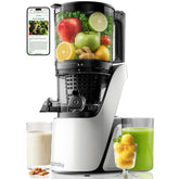 Canoly C16 demuestra la entrada de alimentación amplia para fruta entera y rápida