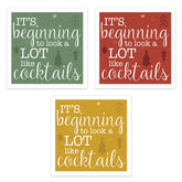 Napkins Canopy Street con diseño navidad 01, ideal para bebidas festivas.