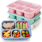 Caperci bento de 5 compartimentos en colores para comidas equilibradas en movimiento