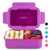 Caperci Classic: lonchera 47oz con 3 compartimentos para comidas balanceadas.