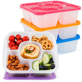 Caperci contenedor snack Bento de 5 compartimentos azul para meriendas equilibradas