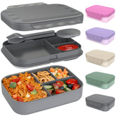 Caperci lunchbox apilable con 4 compartimentos para almuerzos completos
