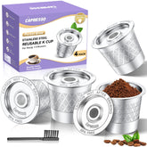 CAPMESSO cápsulas K reutilizables para Keurig en acero inoxidable y duraderas.