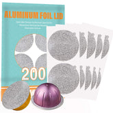 CAPMESSO tapas de aluminio Vertuo 64 mm para reutilizar cápsulas y reducir residuos.