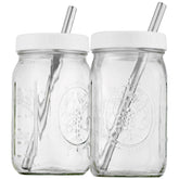 Capsule Classic jarras Mason de 32 onzas para bebidas reutilizables y frescas.