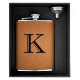 CARAKNOTS frasco de whisky grabado con iniciales para regalo personalizado.