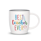 CARAKNOTS: taza para docentes con frase motivadora, ideal como regalo.
